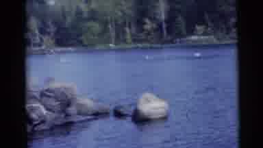 Baraboo Wisconsin USA (1953): Fisher Men Cast There Lines In The Rushing Waters On
