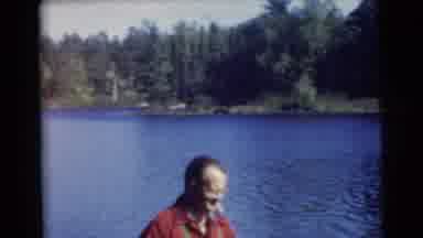 Miami Florida (1956): Man Enjoys The Water And Scenery Of Nature As Camera