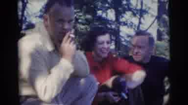 Miami Florida (1956): Group Of People Spending Time In The Wilderness And Canoeing
