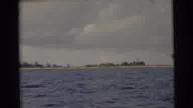 Miami Florida (1956): Sailing On Water Looking At The Landscape With Water, Trees,