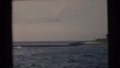 Miami Florida (1956): View Of The Shore From A Boat On The Ocean