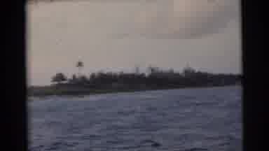 Miami Florida (1956): Two Men Riding On Fast Boat Laughing Smiling Enjoying