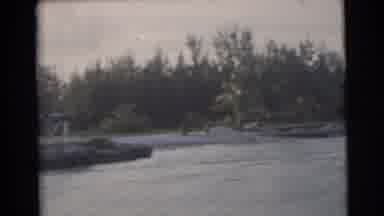 Miami Florida (1956): A Panning Shot Taken From The Water Of The Coastline And