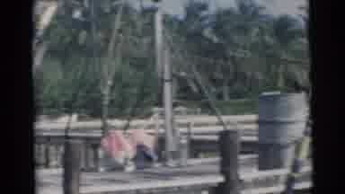 Miami Florida (1956): A Camera Films A Black Man From A Boat In The Tropics