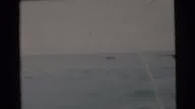 Miami Florida (1956): Fishing Boat Cruise Along Choppy Waters