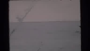 Miami Florida (1956): Man On A Boat With A Fishing Pole Heading Out To Fish
