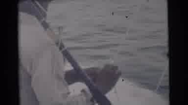 Miami Florida (1956): Men Fishing On The High Seas With Speedboat And Appropriate