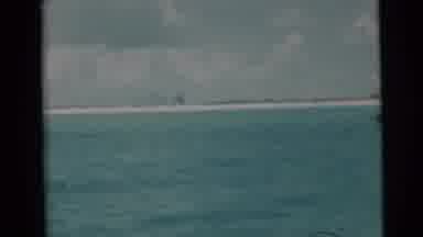 Miami Florida (1956): Beautiful River With Blue Waters Clouds Sun