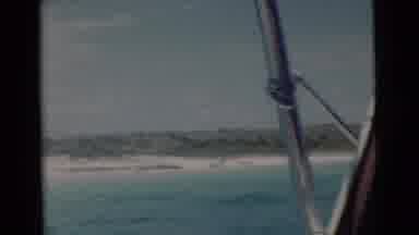 Miami Florida (1956): Peaceful Blue Water Sandy Beaches And Palm Trees In The
