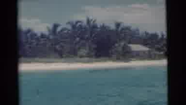 Miami Florida (1956): Drifting Down The Blue Water And Passing By The Village And
