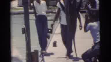 Miami Florida (1956): Huge Fish Is Capture By Fishman In The Beach In Daylight