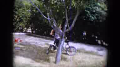 Tucson Arizona USA (1958): Biking Around The Yard