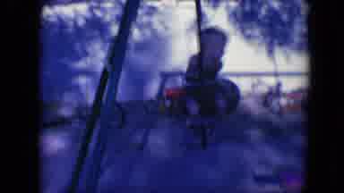 Tucson Arizona USA (1958): Young Boy Swings Back And Forth On A Teeter-Totter