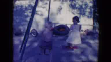 Tucson Arizona USA (1958): Children Playing On The Outdoor Playground Outside On A