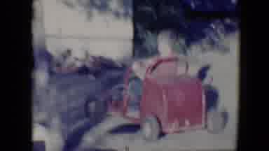 Tucson Arizona USA (1958): Child Riding Vintage Go Kart