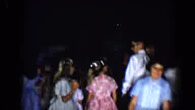Tucson Arizona USA (1958): Little Girls And Boys All Dressed Up At An Event With