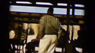 Tucson Arizona USA (1958): A Lot Of People Riding On Trolly While Others Wait To