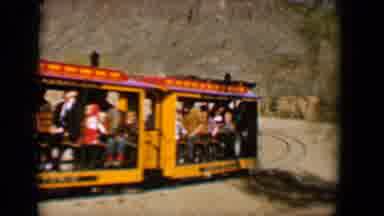 Tucson Arizona USA (1958): Video Of Passenger Train Carts Full Of People As It