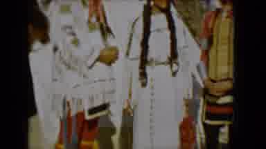 Tucson Arizona USA (1958): A Chief And Two Indians In Front Of The Hollow In The