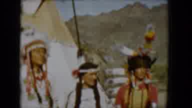Tucson Arizona USA (1958): Native Americans Or Actors Dress In Traditional