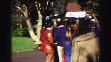 Lake Tahoe California (1969): Diversity Of People Waking In The Park And Enjoying