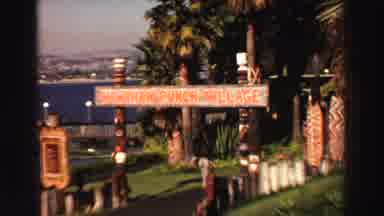 Lake Tahoe California (1969): A Group Of People Walking Around A Themed Area With