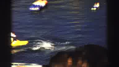 Lake Tahoe California (1969): Man Being Pulled On A Floating Board Through Water