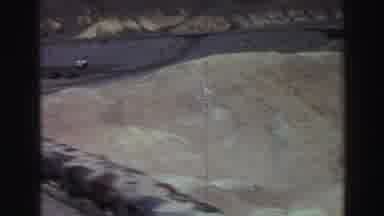 Lake Tahoe California (1969): Red Truck Coming In Parking