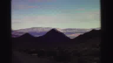 Lake Tahoe California (1969): Approaching View Of Blue Sky And Mountains On A