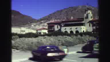 Lake Tahoe California (1969): Desert Landscape With Buildings And Parking Lot With
