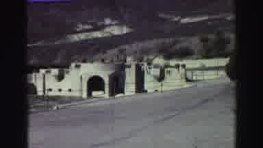 Lake Tahoe California (1969): Woman Walking On Patio In Historic Buildings Visited