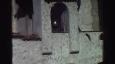 Lake Tahoe California (1969): White Adobe House Or Building And A Roadrunner