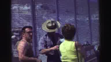 Lake Tahoe California (1969): Couple Traveling Through A Security Checkpoint And