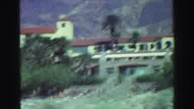 Lake Tahoe California (1969): Moving View Of Large Building Surrounded By Desert
