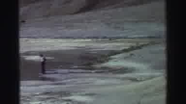 Lake Tahoe California (1969): Old Footage Of A Beach With People Sunbathing