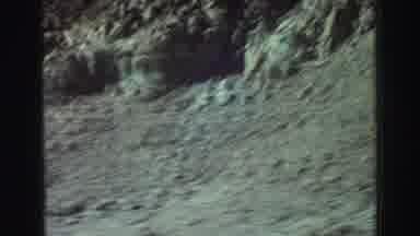 Lake Tahoe California (1969): Someone Is Walking In A Dry Landscape With Many
