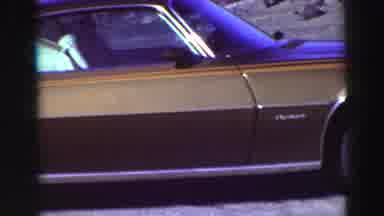 Lake Tahoe California (1969): Panning Video Of Sportscar Sitting In Desert Terrain