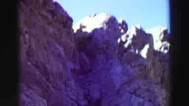 Lake Tahoe California (1969): Footage Of A High Rocky Cliff Face Filmed From The