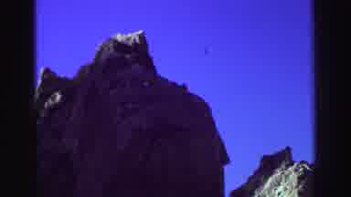 Lake Tahoe California (1969): Large, Treeless Rock Formation Shown From Bottom To