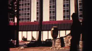 Lake Tahoe California (1969): View Of Mountains And Hotel Parking Lot On A Sunny