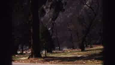 Lake Tahoe California (1969): A Mountain Face And Waterfall Are Shown Near A