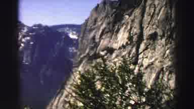 Lake Tahoe California (1969): Vintage Filmed Snow Capped Rocky Mountain Sides