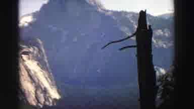 Lake Tahoe California (1969): Rocky View Of Mountains Filmed From A Distance By A