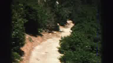 Lake Tahoe California (1969): A Beautiful Cascading Waterfall In A Breathtaking