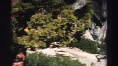 Lake Tahoe California (1969): Panning Shot From Above Nature On Mountains Made Of