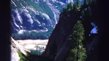 Lake Tahoe California (1969): Trees And Mountains In The Wilderness