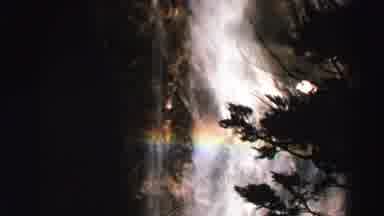 Lake Tahoe California (1969): A Waterfall In The Background While Traveling