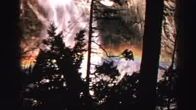 Lake Tahoe California (1969): Beautiful Waterfalls In The Wilderness Catching A