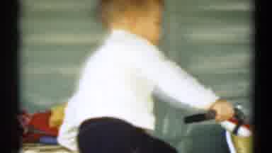 Disneyland California (1959): Footage Of A Little Boy Riding His Bicycle Around