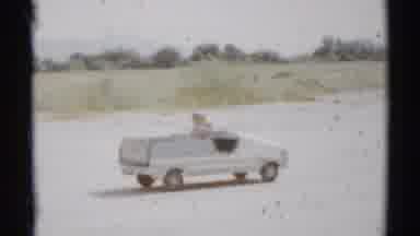 Disneyland California (1959): Little Kid Riding Around In Motorized Go Kart Type